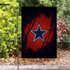 dallas cowboys star red wood double sided printing garden flag home decor gifts