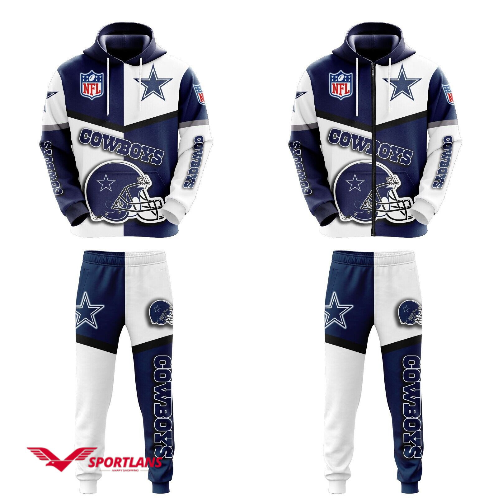 dallas cowboys nfl personalized combo hoodie2C zip hoodie and joggers for nfl fans tmhj22011009 dv84kwwrgq