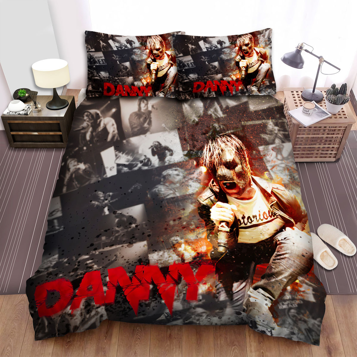 danny on mic hollywood undead bed sheets spread comforter duvet cover bedding sets wj4nw