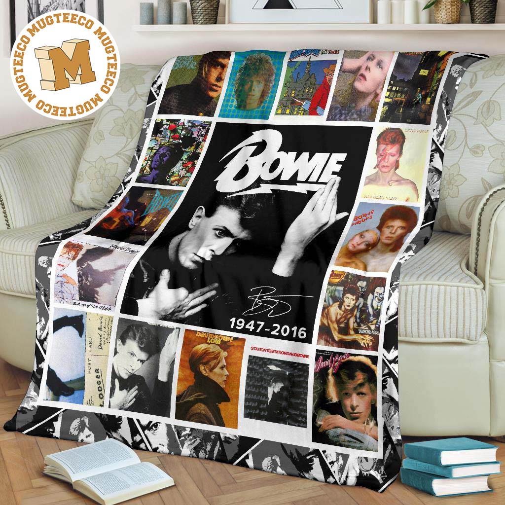 david bowie fleece blanket music fan gift idea jcfpm