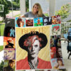 david bowie quilt blanket for fans home decor gift