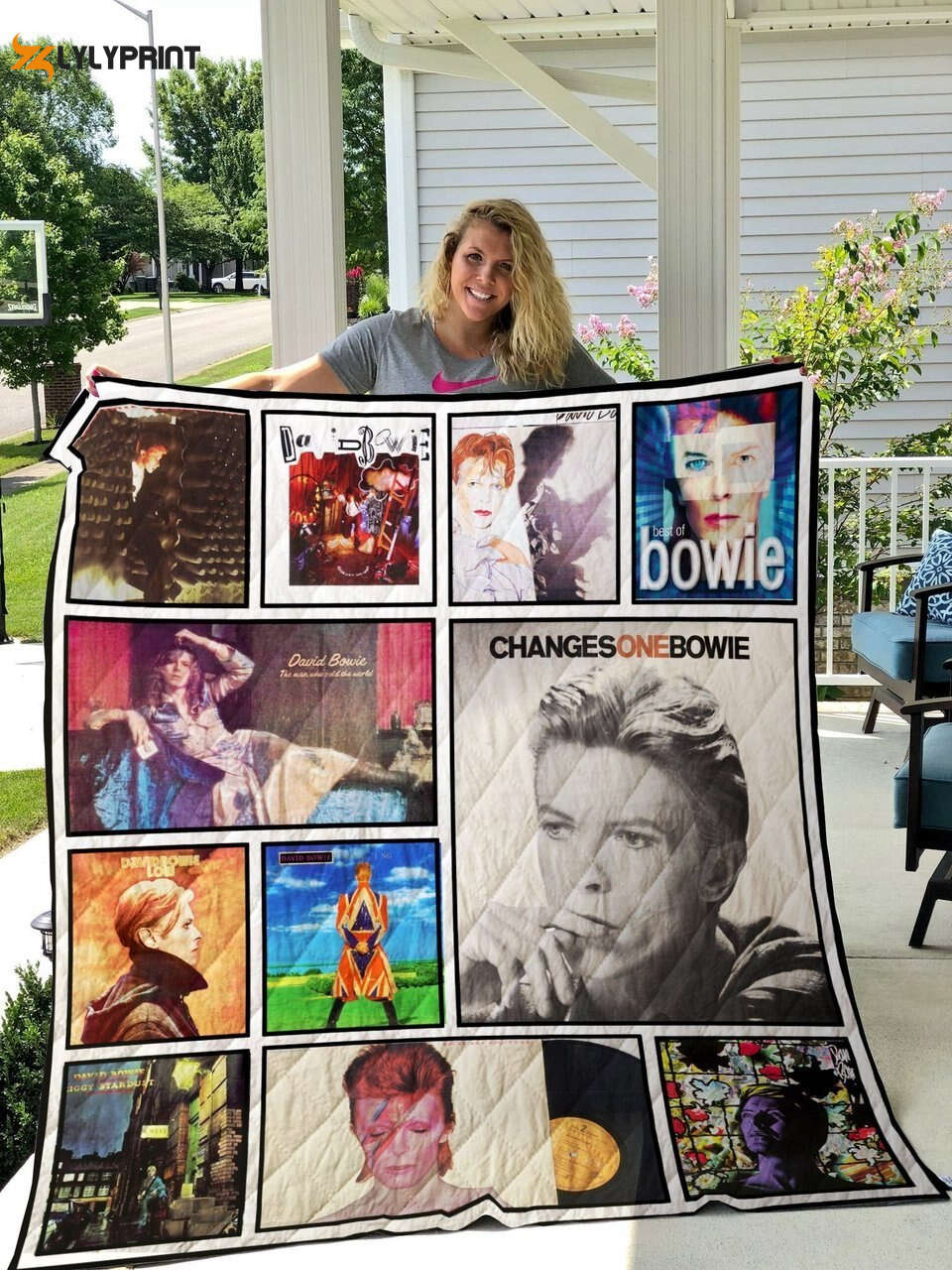 david bowie quilt blanket