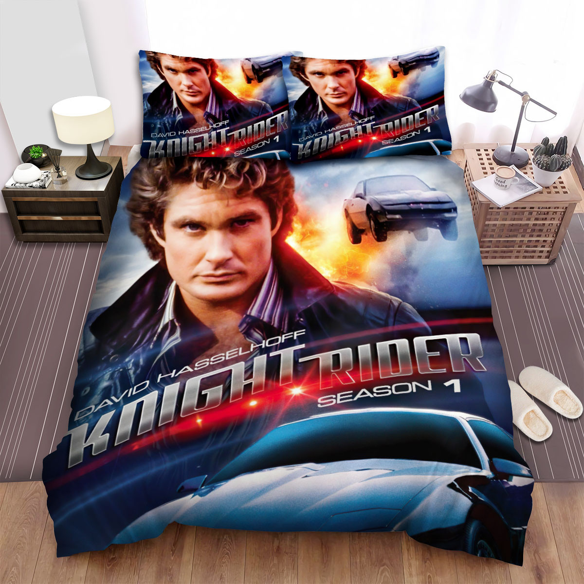 david hasselhoff knight rider comforter duvet cover bed sheets bedding sets xqjvp