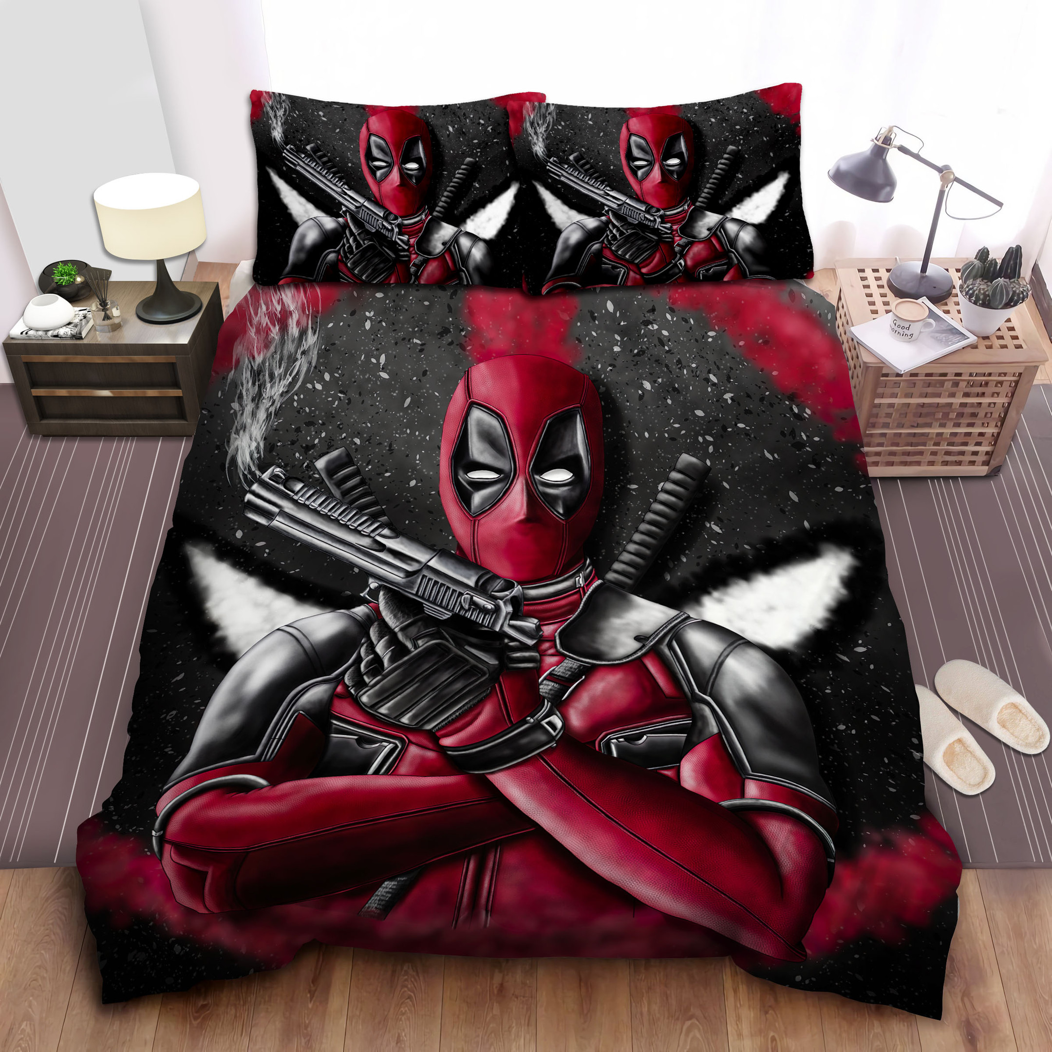 deadpool swords duvet cover bedroom sets comfortable bedding sets qx708