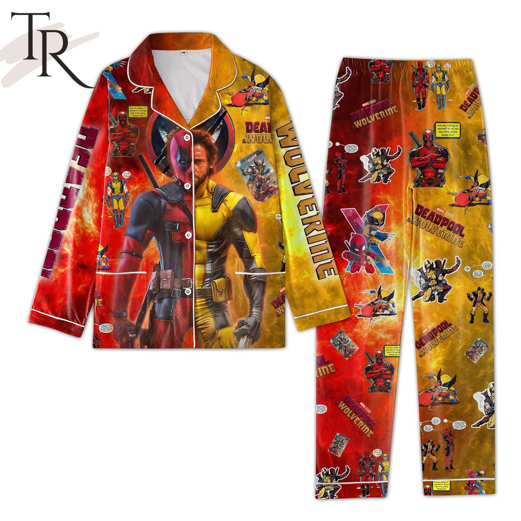 deadpool wolverine pajamas set 1 5WRGm