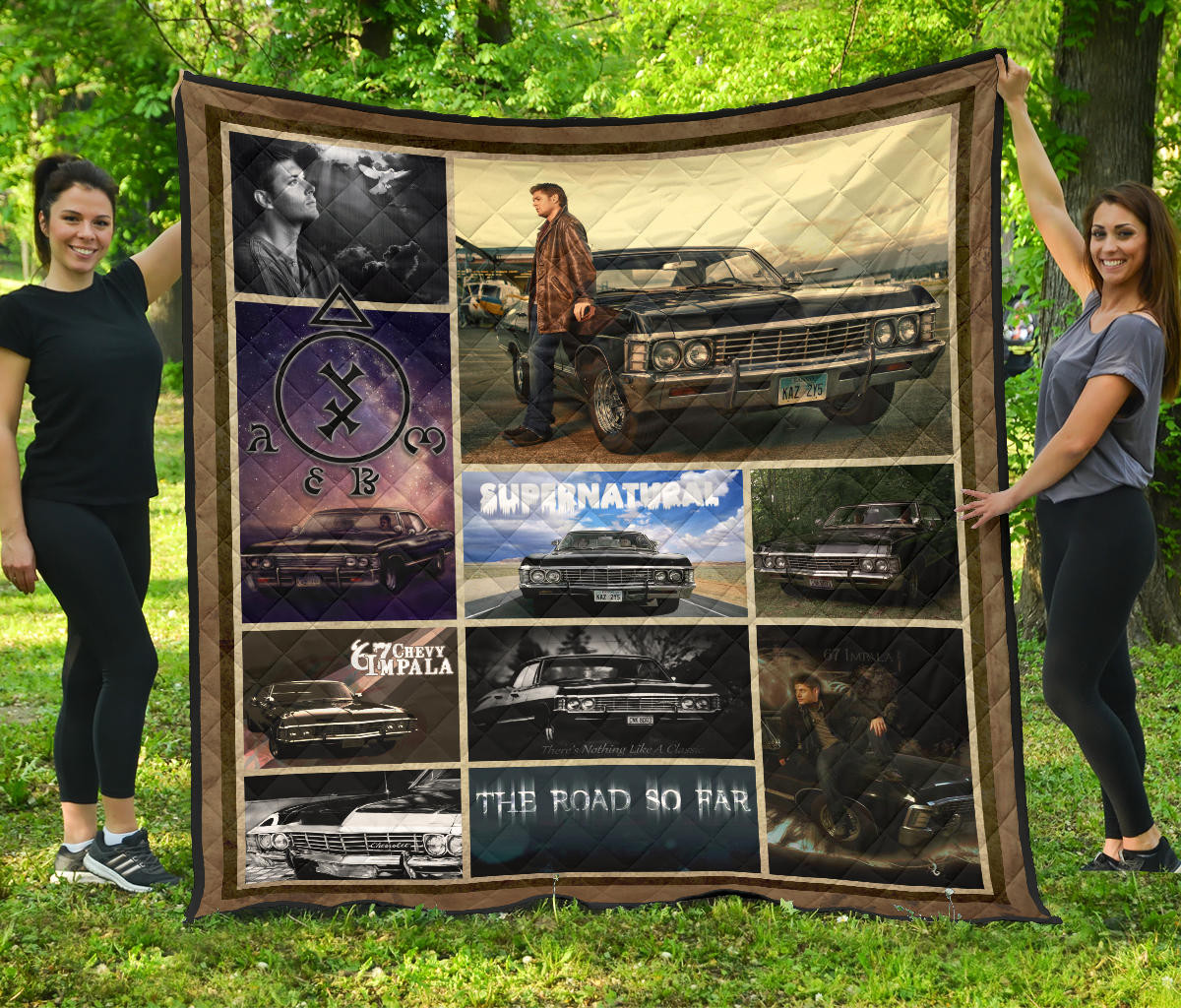 dean winchester supernatural premium quilt blanket movie home decor custom for fans 7d3cn