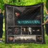 dean winchester supernatural premium quilt blanket movie home decor custom for fans moegv