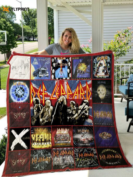 def leppard 2 quilt blanket for fans home decor gift