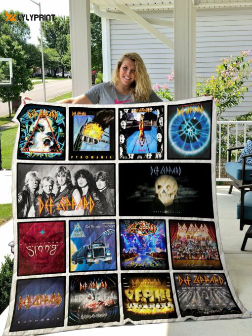 def leppard quilt blanket for fans home decor gift