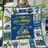 delaware blue hens quilt blanket for fans home decor gift 1