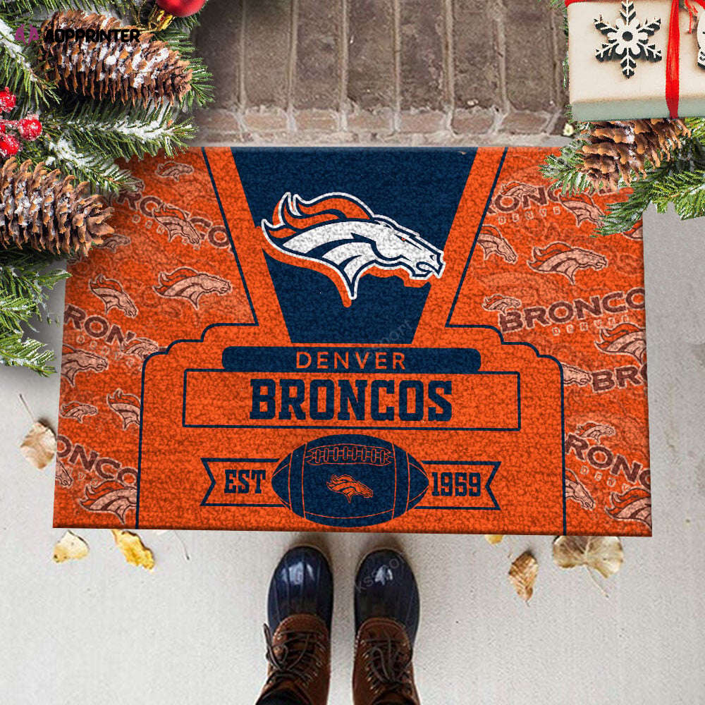 denver broncos doormat best gift for home decor