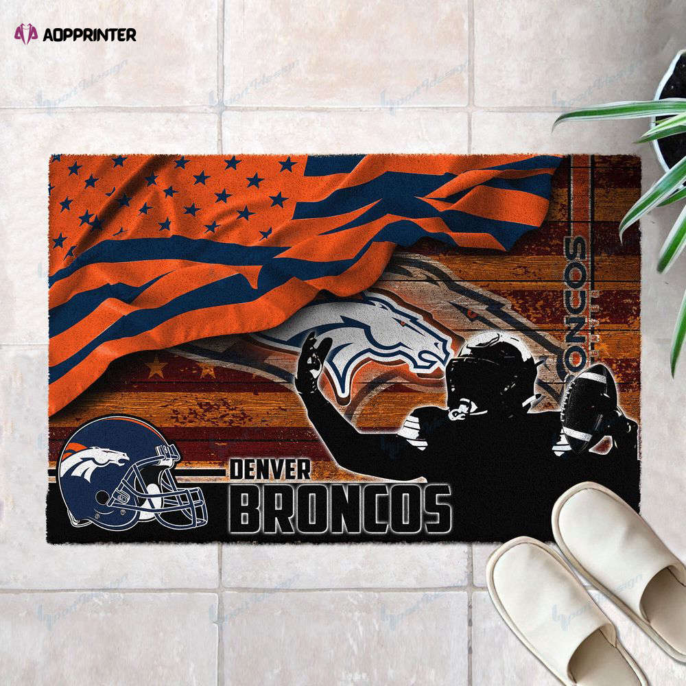 denver broncos doormat best gift for home decor 1 1