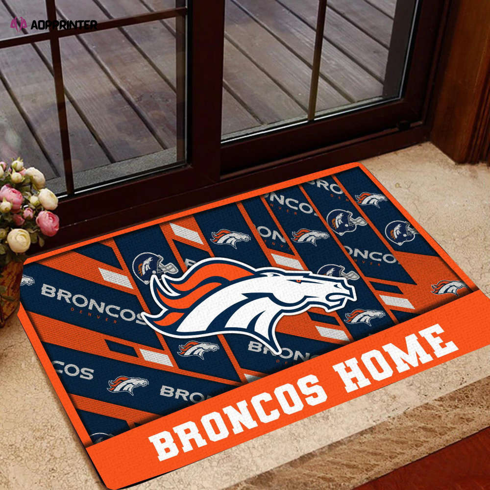 denver broncos doormat gift for home decor