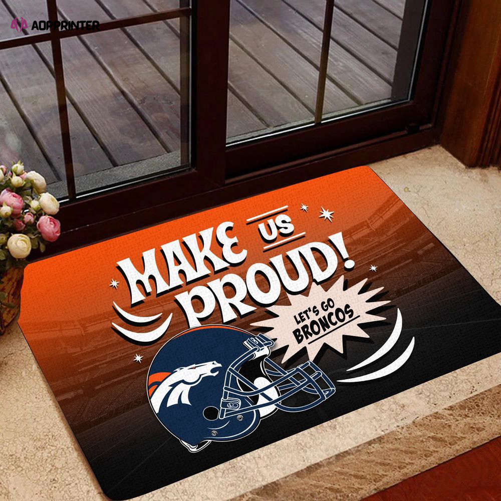 denver broncos doormat gift for home decor 1 1