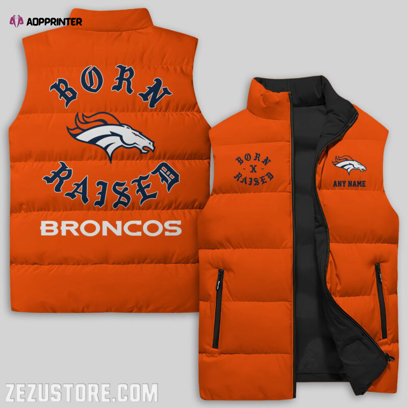 denver broncos nfl sleeveless puffer jacket custom for fans gifts 39