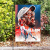 denver broncos von miller3 double sided printing garden flag home decor gifts