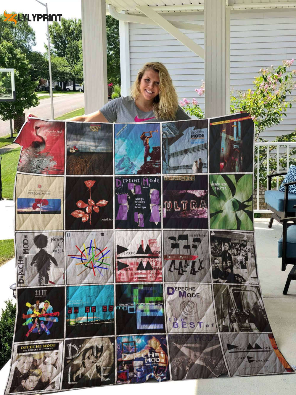 depeche mode quilt blanket for fans home decor gift 5