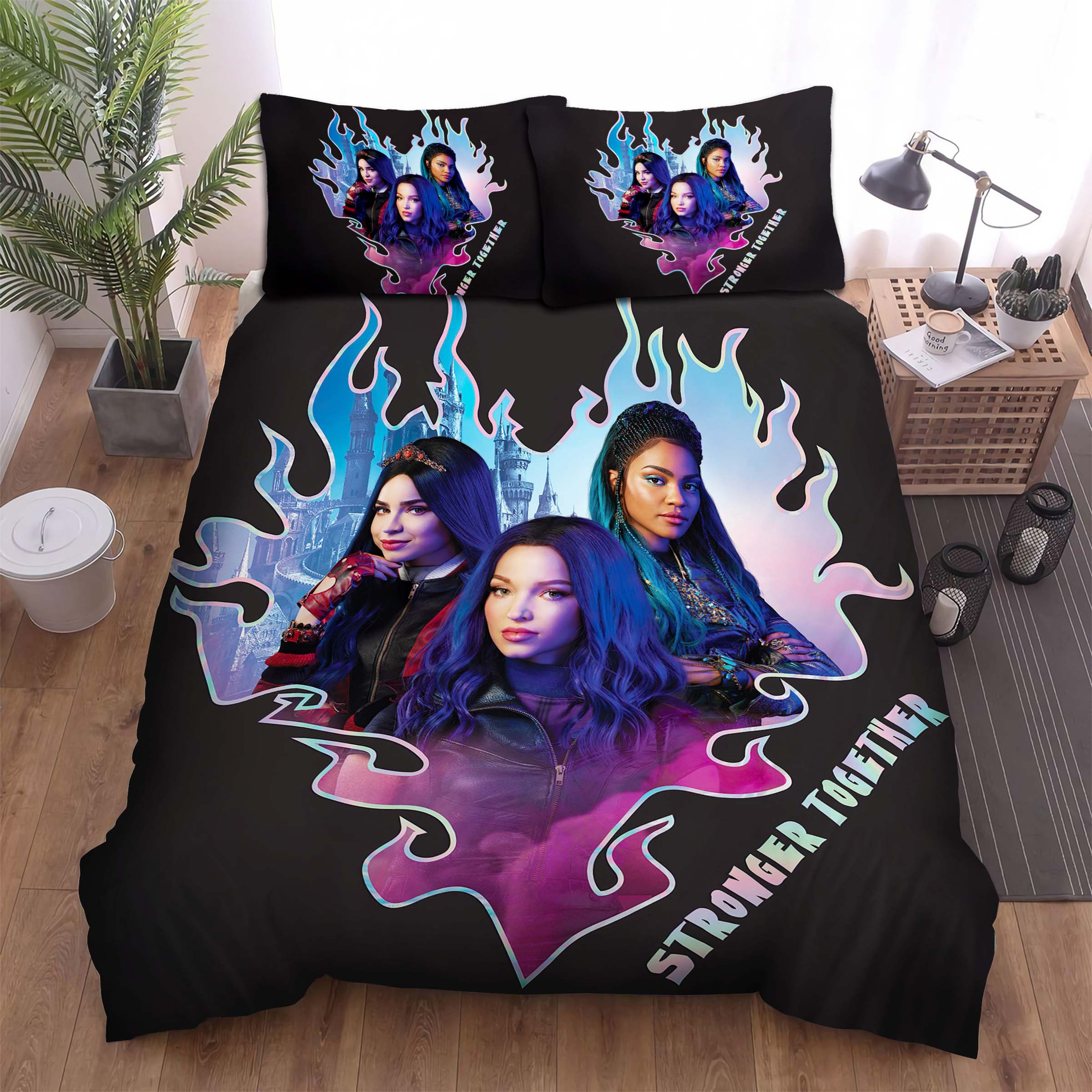 descendants chillin like a villain duvet cover bedroom sets comfortable bedding sets agj2c