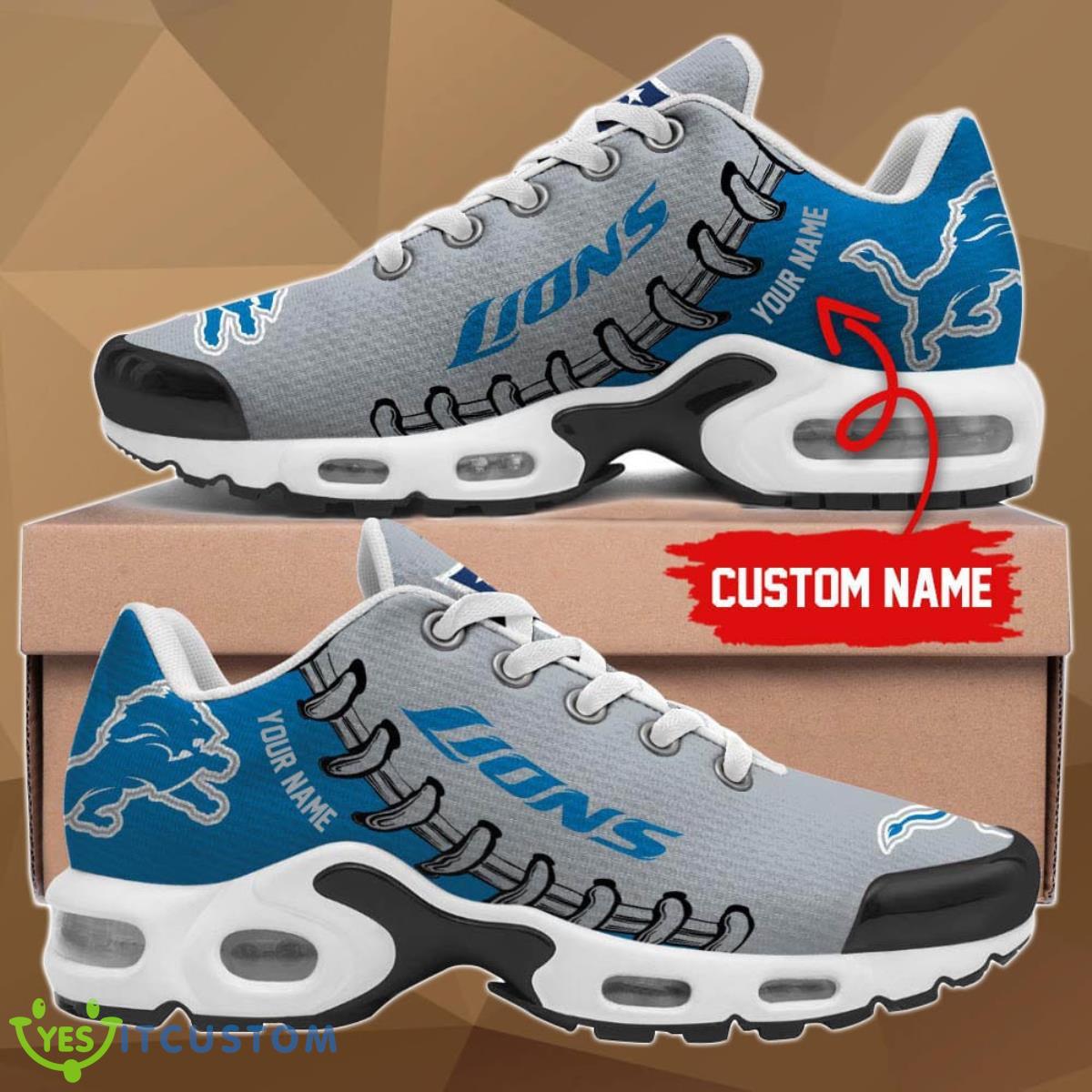 detroit lions air cushion sports shoes custom name for fans