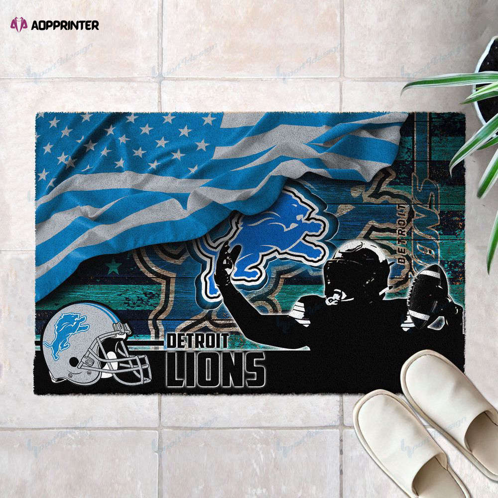 detroit lions doormat best gift for home decor