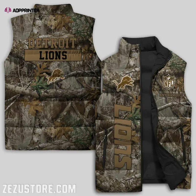 detroit lions nfl sleeveless puffer jacket custom for fans gifts 18