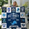 detroit lions premium quilt bg98 twdj1