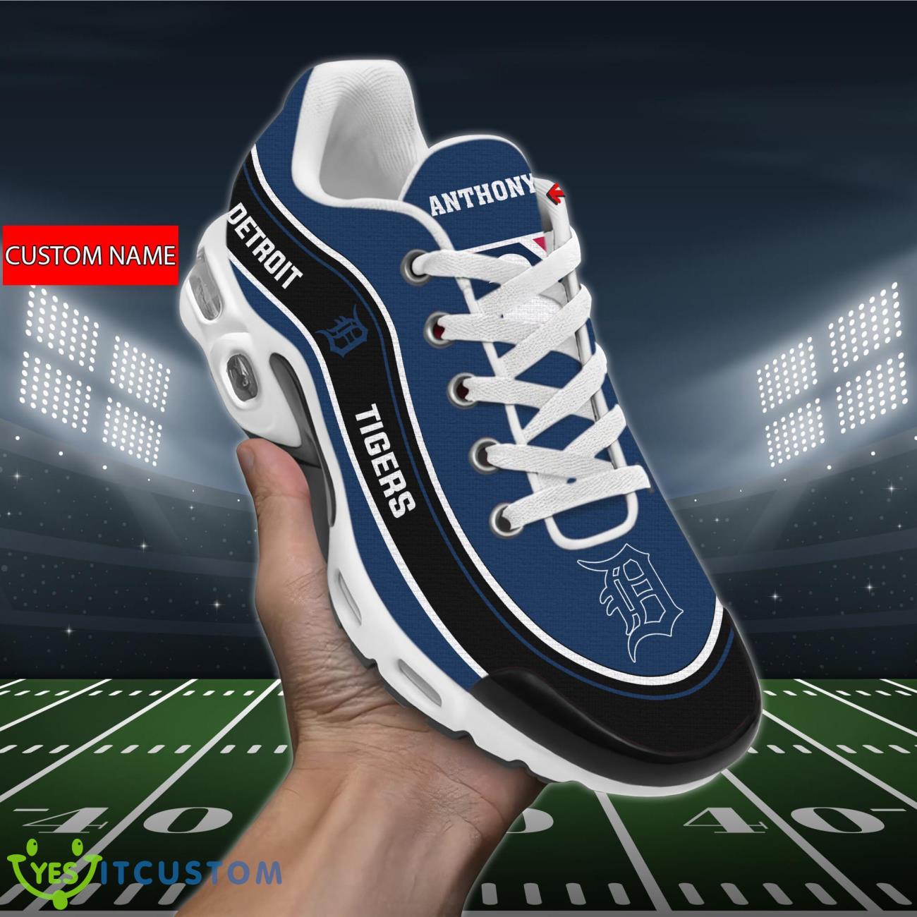 detroit tigers mlb air cushion sports shoes custom name for fans