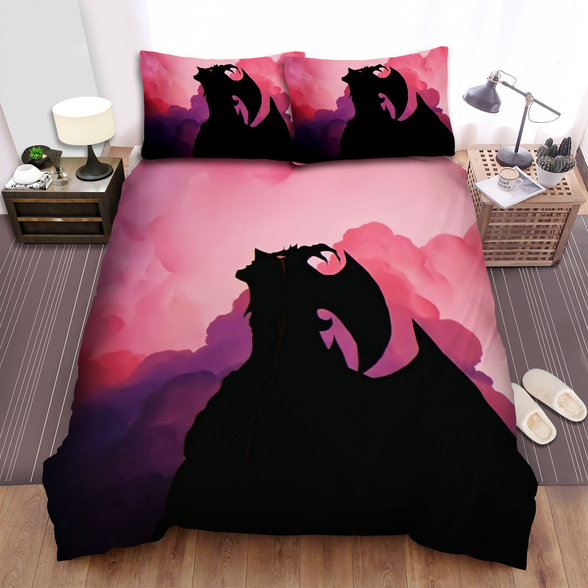 devilman crybaby devilman miki makimura pink clouds bed sheets spread comforter duvet cover bedding sets xc8fv