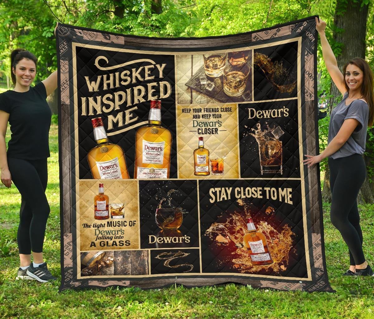 dewars quilt blanket whiskey inspire me gift idea mf8nf