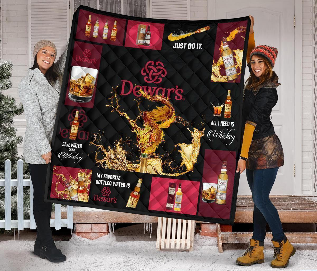 dewars scotch quilt blanket all i need is whisky gift idea jam9d