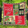 diet mountain dew quilt blanket funny gift for soft drink lover t2yqe