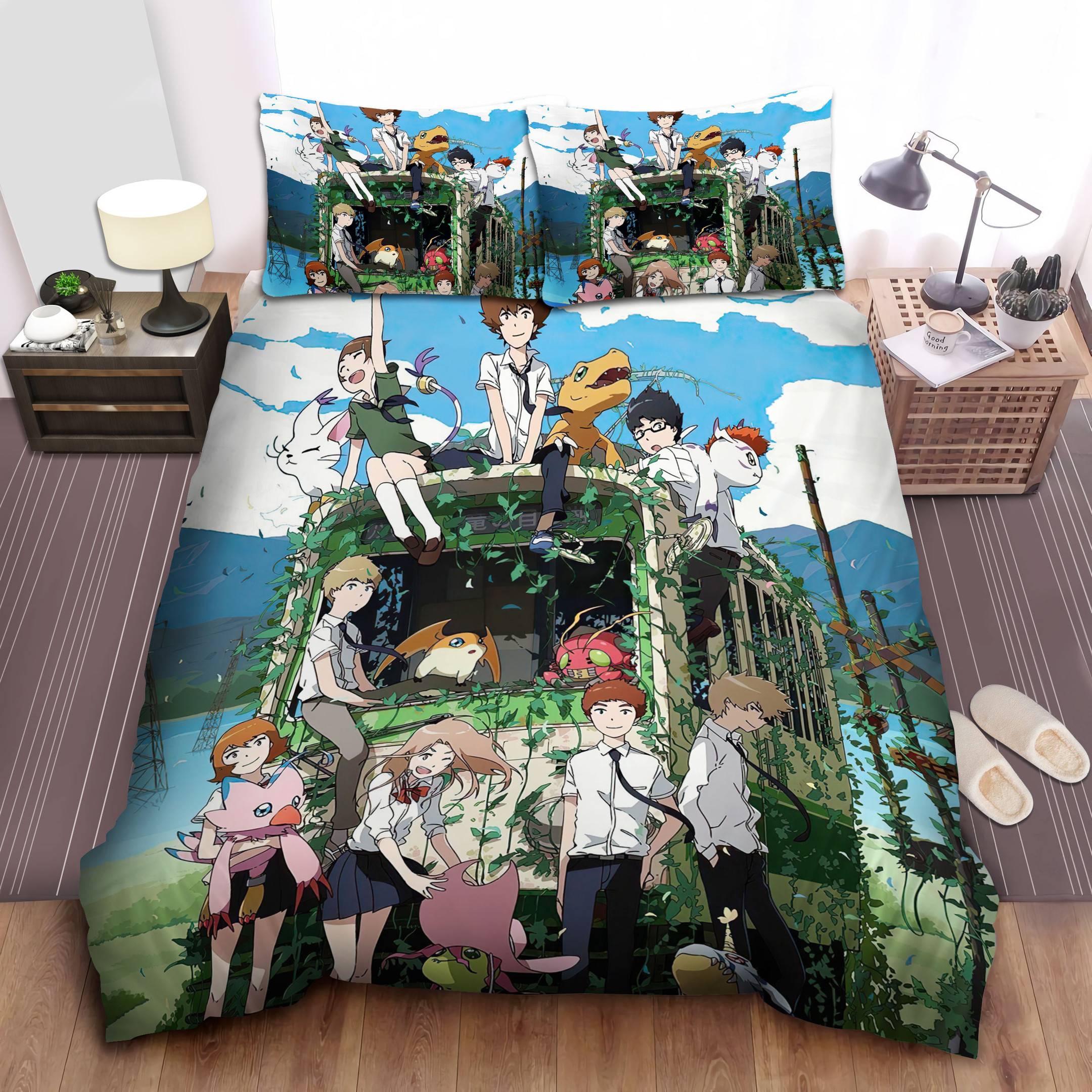 digimon adventure tri reunion duvet cover bedroom sets comfortable bedding sets yfhy4