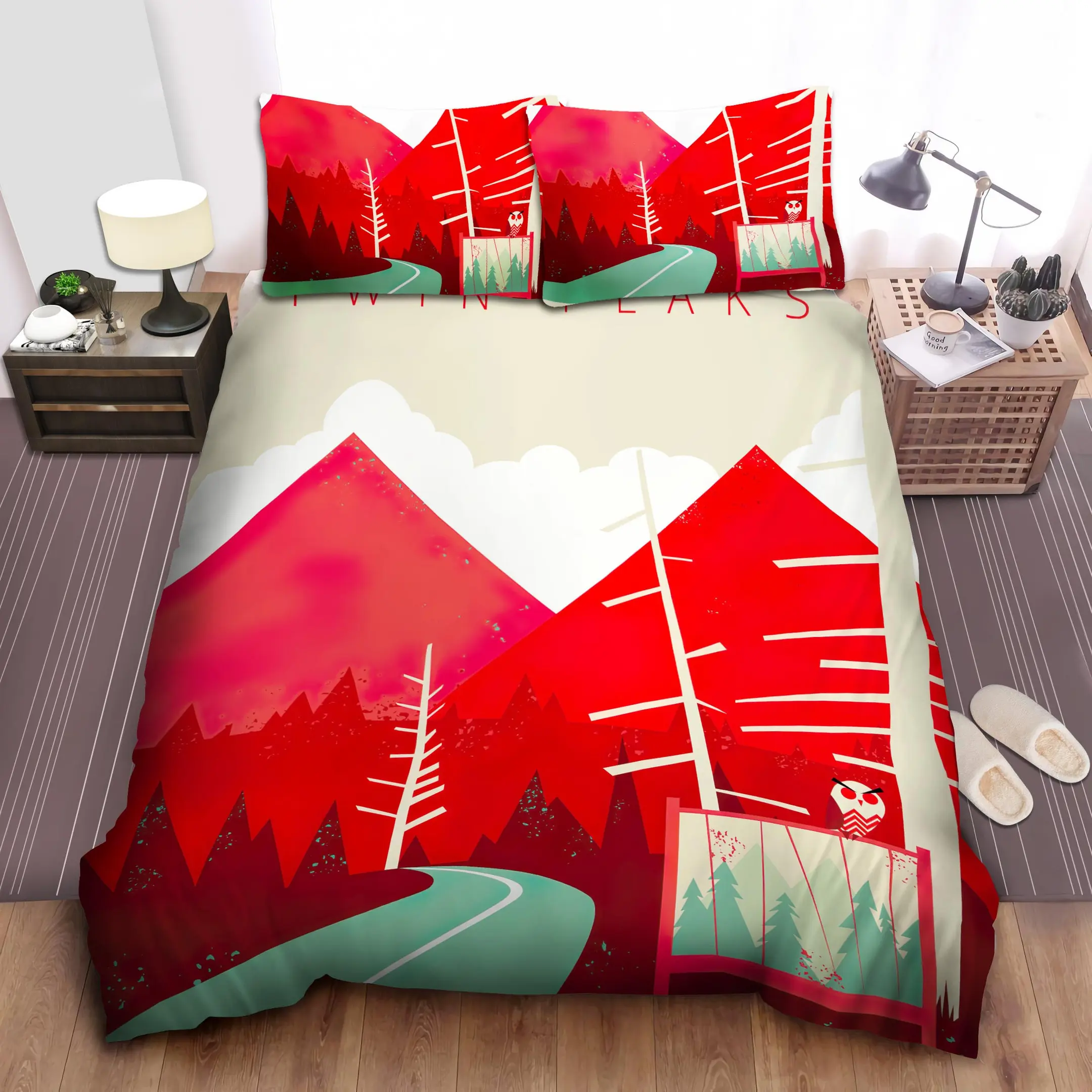digital artwork twin peaks duvet cover bedroom sets comfortable bedding sets byj5l