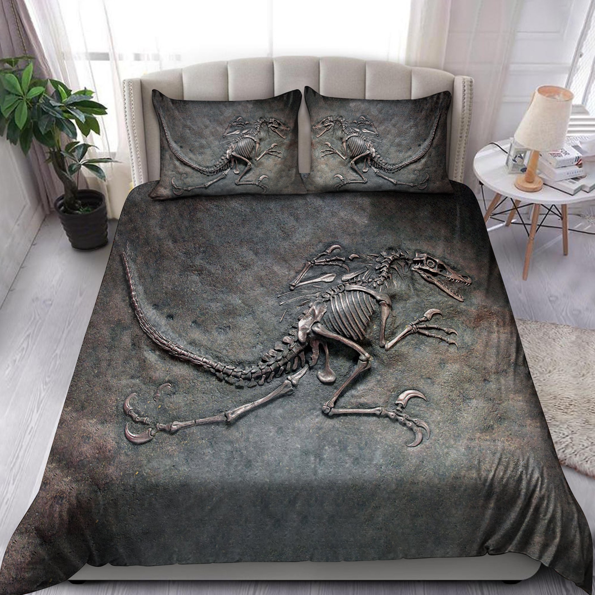 dinosaur fossil art duvet cover bedroom sets comfortable bedding sets gkqls