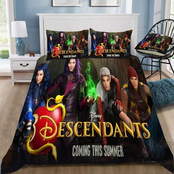 disney descendants 8 dup duvet cover bedroom sets comfortable bedding sets z586j