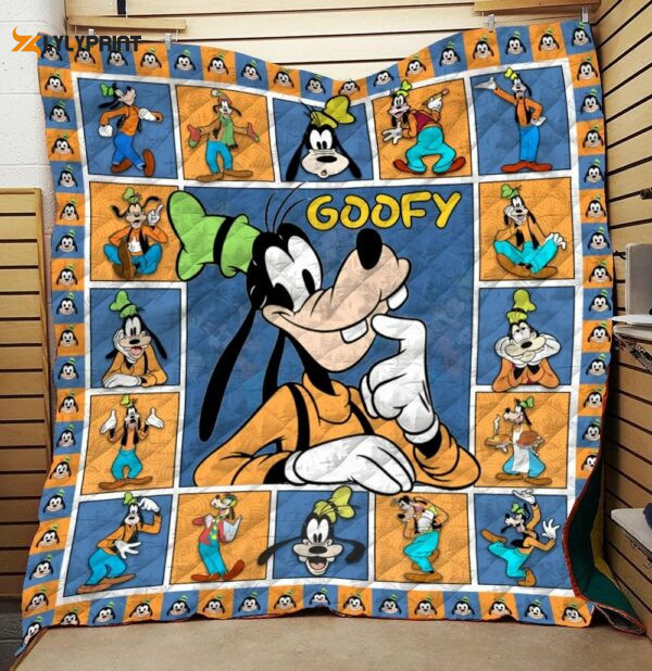 disney goofy christmas gift personalized goofy gift for fan goofy quilt blanket 965