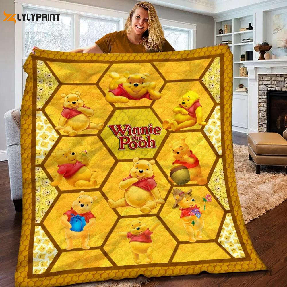 disney winnie the pooh christmas gift winnie the pooh gift for fan winnie the pooh quilt blanket