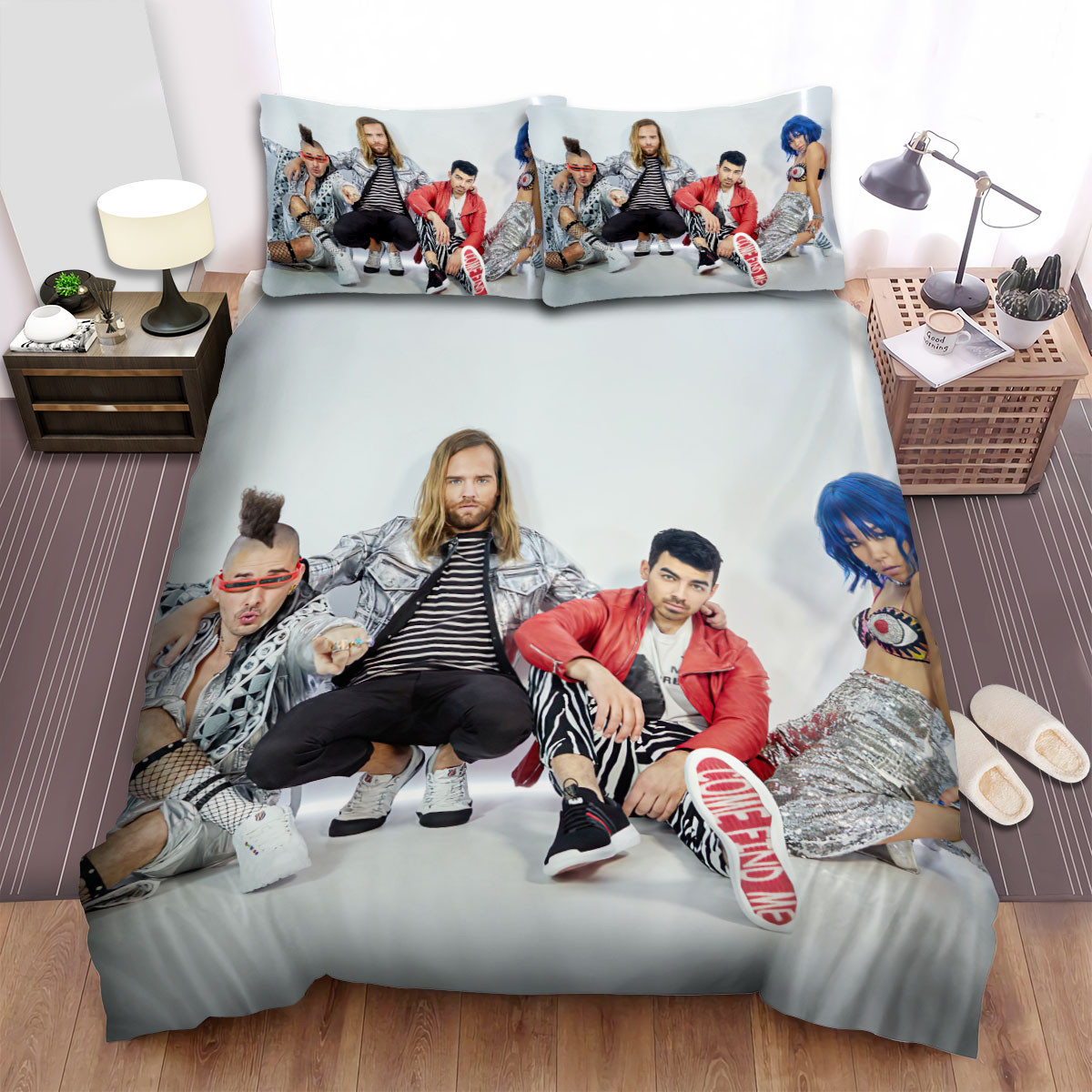 dnce band so deep bed sheets spread comforter duvet cover bedding sets hmxdb