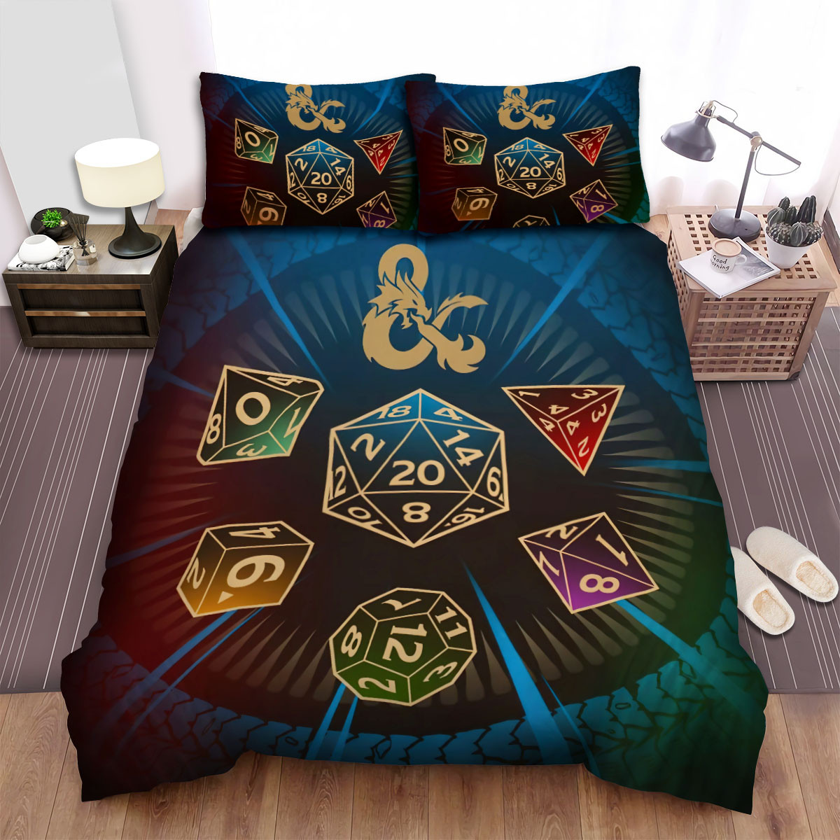 dnd dice art dice set blue duvet cover bedroom sets comfortable bedding sets ueovr