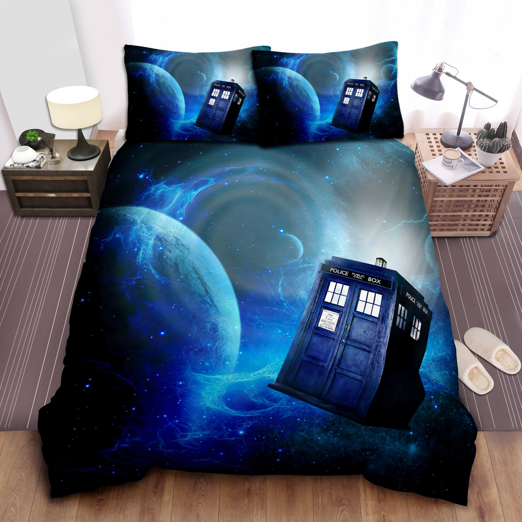 doctor who the tardis floating in the galaxy duvet cover bedroom sets comfortable bedding sets ol2fu