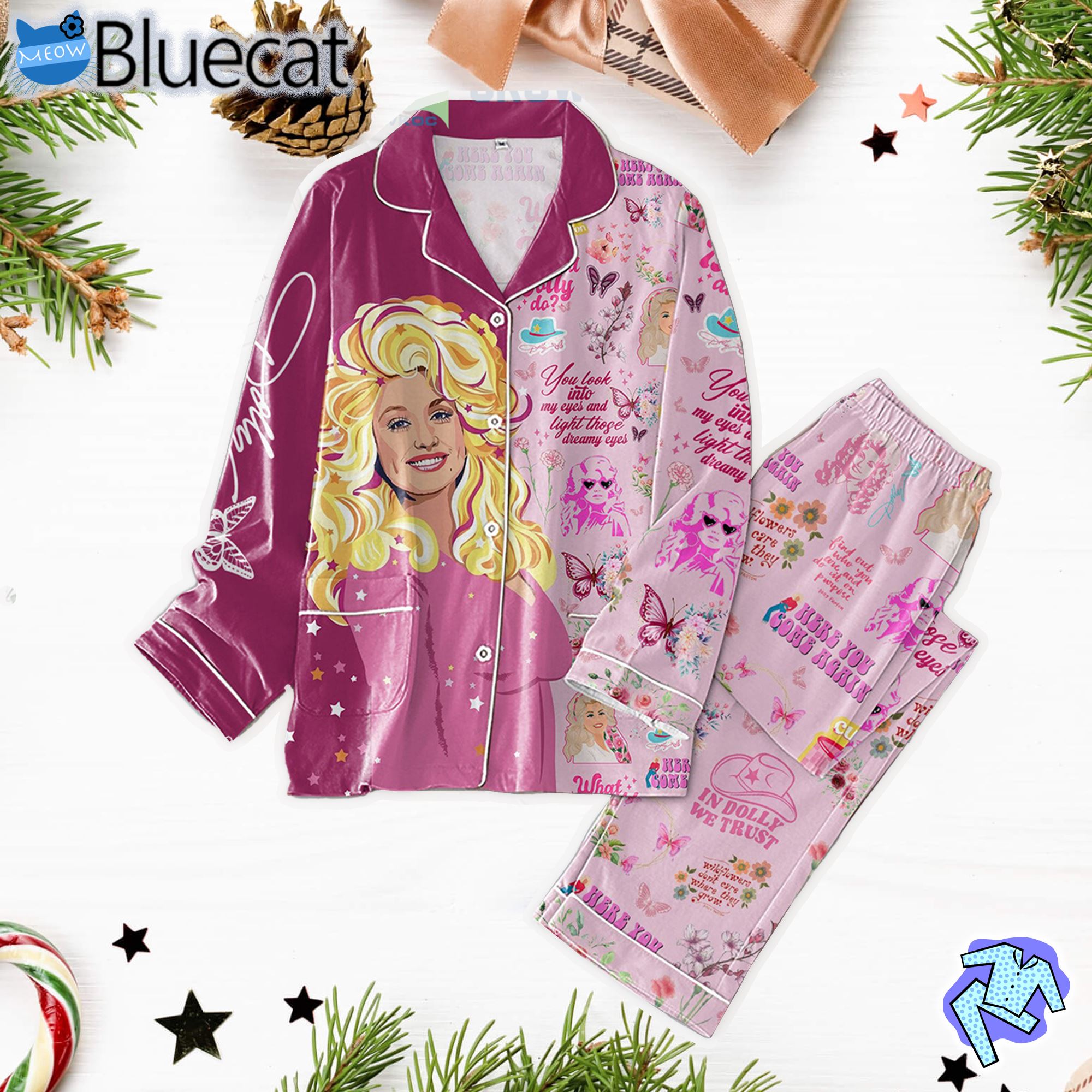 dolly parton what would dolly do pajamas set 1