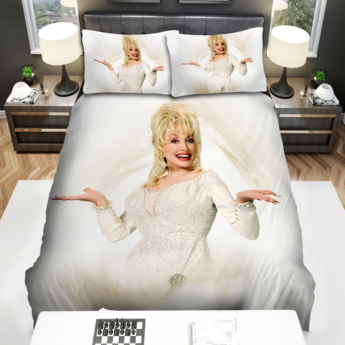 dolly parton white dress duvet cover bedroom sets comfortable bedding sets ludg3