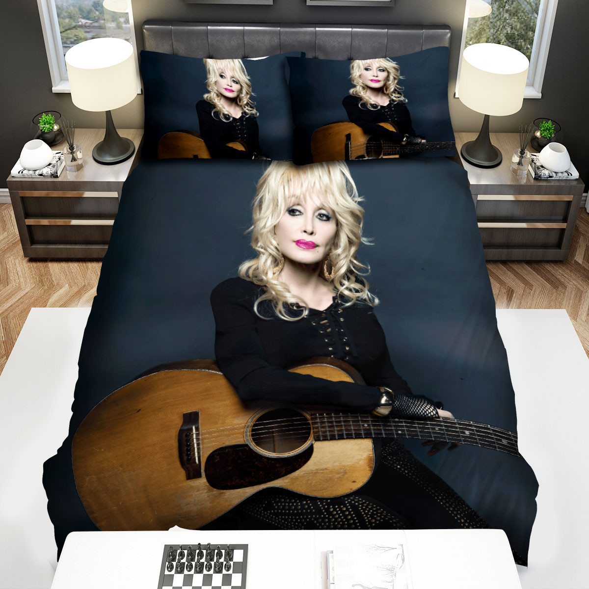 dolly parton with guitar duvet cover bedroom sets comfortable bedding sets btyxj