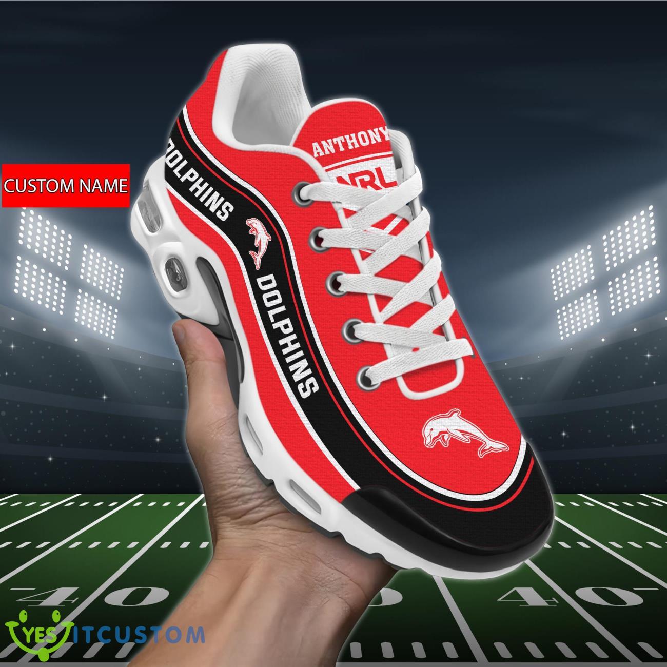 dolphins air cushion sports shoes custom name for fans