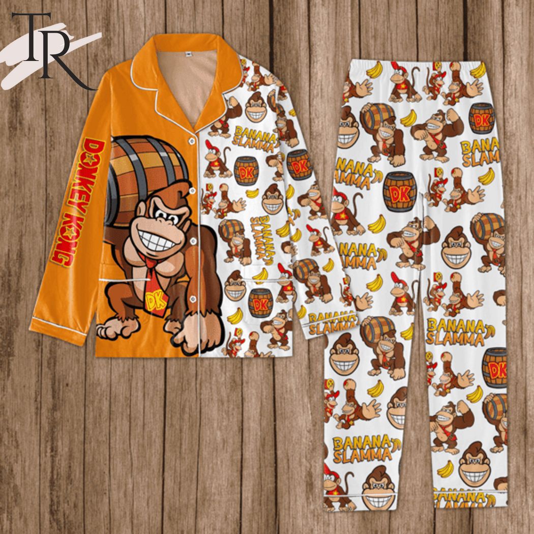 donkey kong banana slamma button pajamas set 1 Bpark