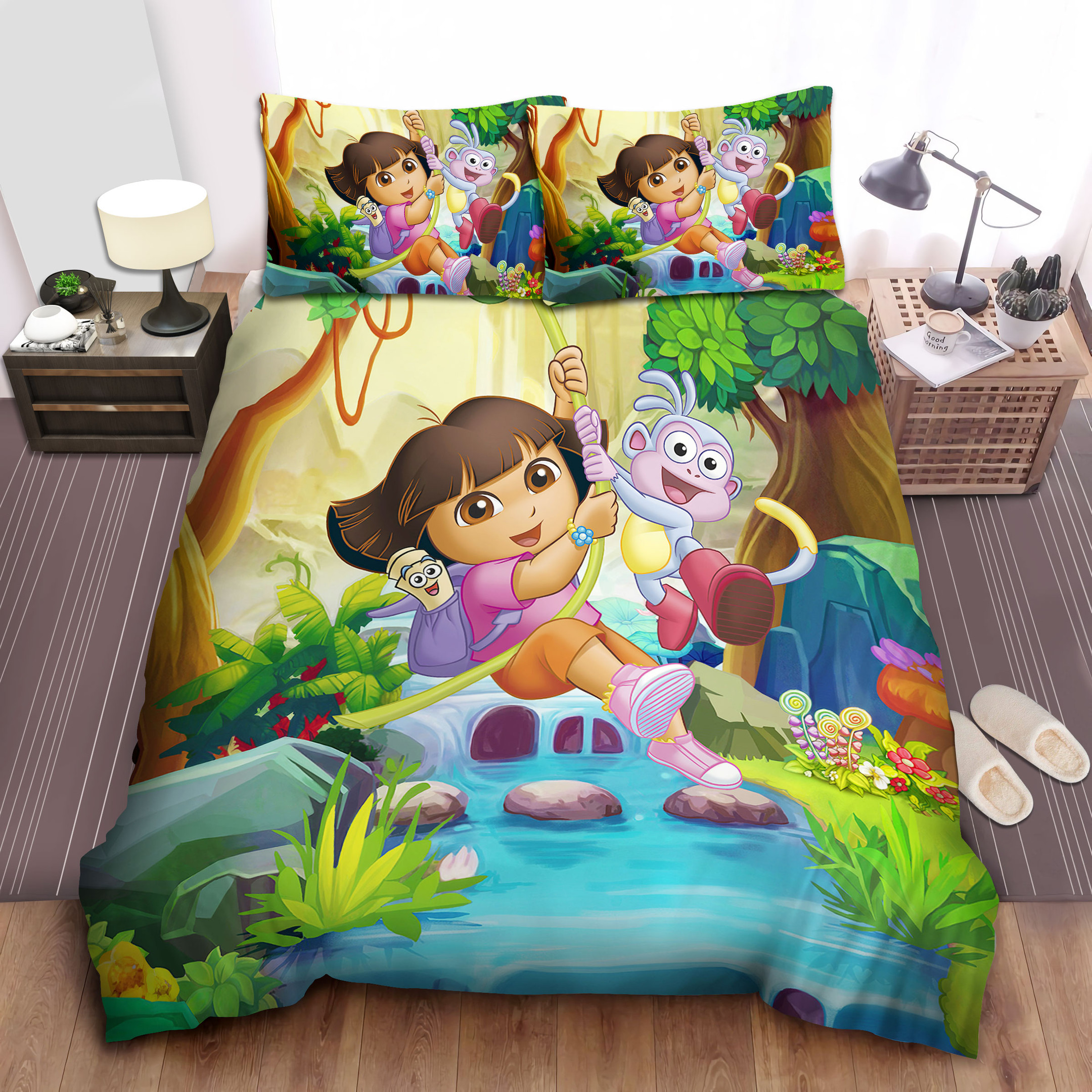 dora the explorer comforter duvet cover bed sheets bedding sets efvnm