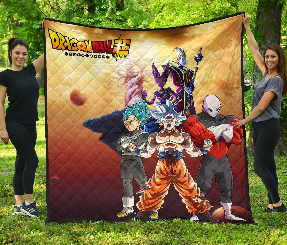 dragon ball anime db super saiyan beerus jiren desert premium quilt blanke f8ezd