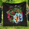 dragon ball anime premium quilt db goku vegeta blue power vapor with shernon dragon quilt blanket 4yklq