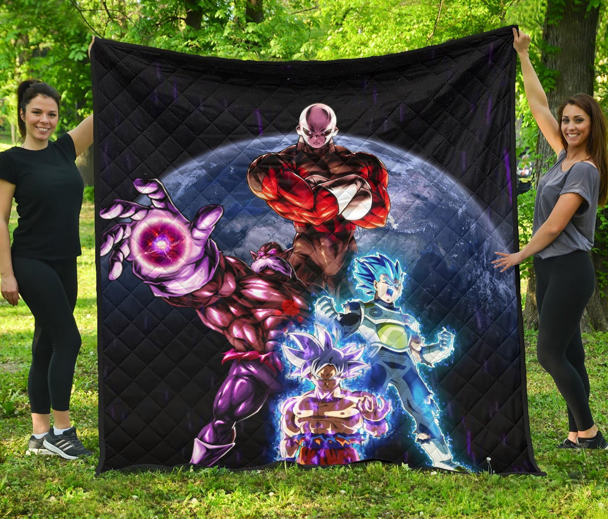 dragon ball anime premium quilt db goku vegeta vs jiren destruction toppo quilt blanket axjh1