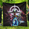 dragon ball anime premium quilt db goku vs villains black goku fusao zamasu quilt blanket hmnb7